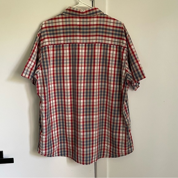 Levi’s Signature Button Up Shirt Short Sleeve Plaid Levi Strauss & Co Size XL - Picture 5 of 8